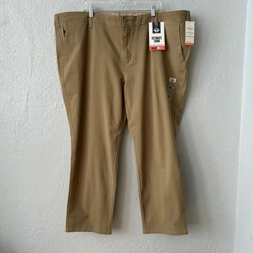 Dockers Ultimate Chino Pant 50x30 B&T Tapered Fit Smart 360 Flex NWT $66